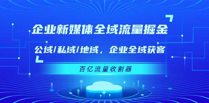 企业 新媒体 全域流量掘金:公域/私域/地域 企业全域获客 百亿流量 收割器-云创网