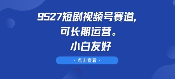 9527短剧视频号赛道,可长期运营,小白友好【揭秘】-云创网