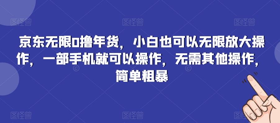 京东无限0撸年货,小白也可以无限放大操作,一部手机就可以操作,无需其他操作,简单粗暴-云创网