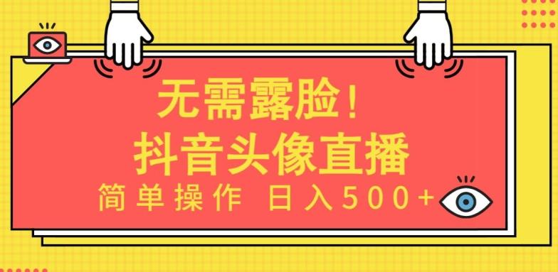 无需露脸，Ai头像直播项目，简单操作日入500+【揭秘】-云创网