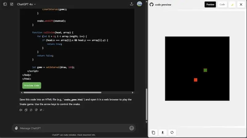 ChatGPT Code Preview|AI编程预览工具-云创网