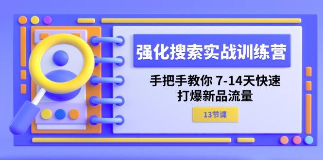 强化 搜索实战训练营,手把手教你 7-14天快速-打爆新品流量(13节课-云创网