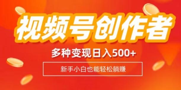 视频号创作者计划,多种变现方式,日入500+【内附1080g视频素材】-云创网