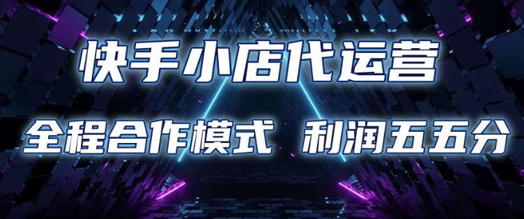 快手小店代运营 限时托管计划 合作模式 利润五五分成【揭秘】-云创网