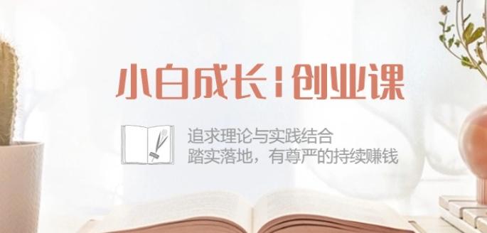小白成长创业课:追求理论与实践结合,踏实落地,有尊严的持续赚钱-42节-云创网