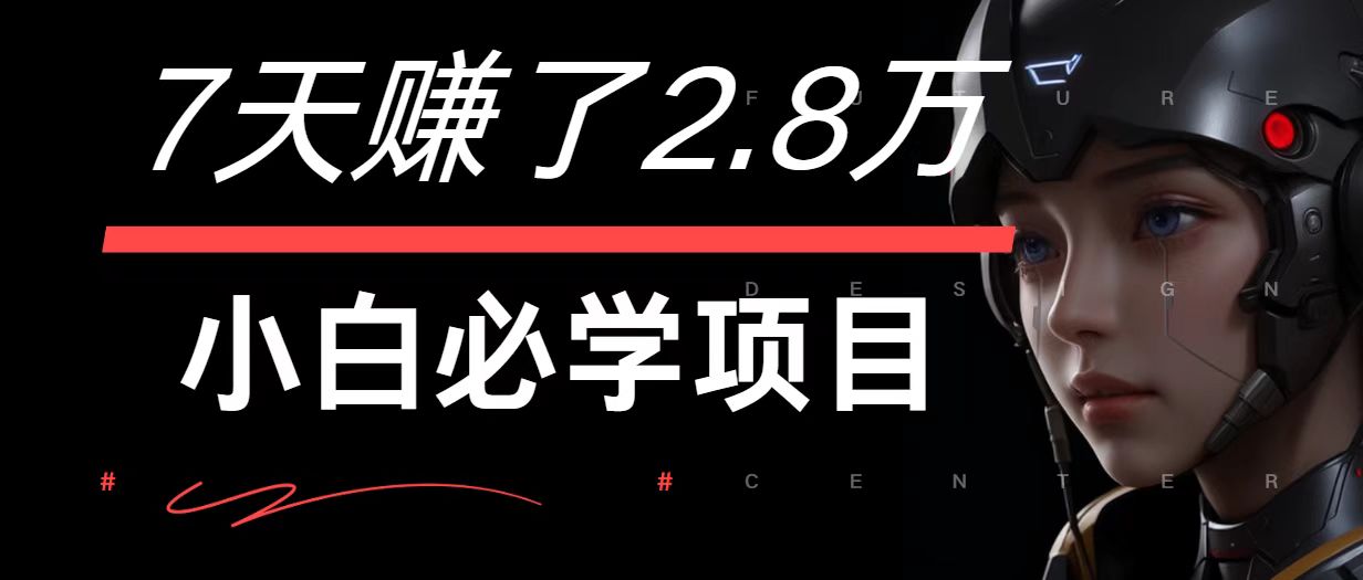 7天赚了2.8万!每单利润最少500+,轻松月入7万+小白有手就行-云创网