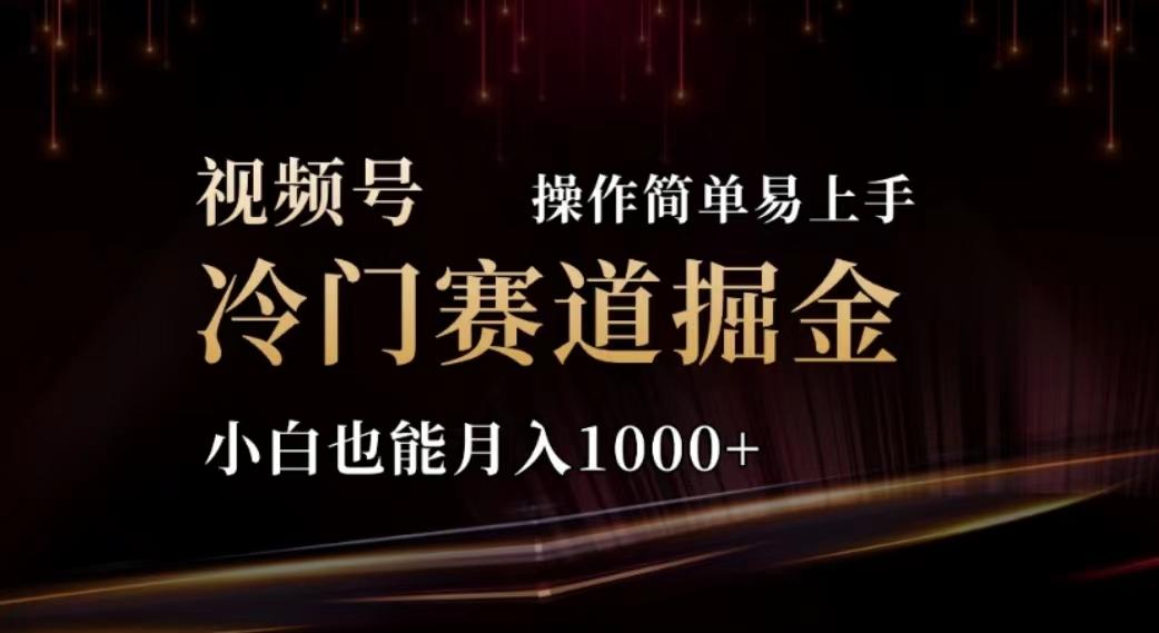 2024视频号冷门赛道掘金，操作简单轻松上手，小白也能月入1000+-云创网