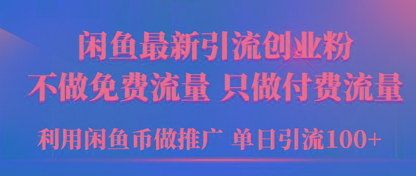 (9584期)2024年闲鱼币推广引流创业粉，不做免费流量，只做付费流量，单日引流100+-云创网